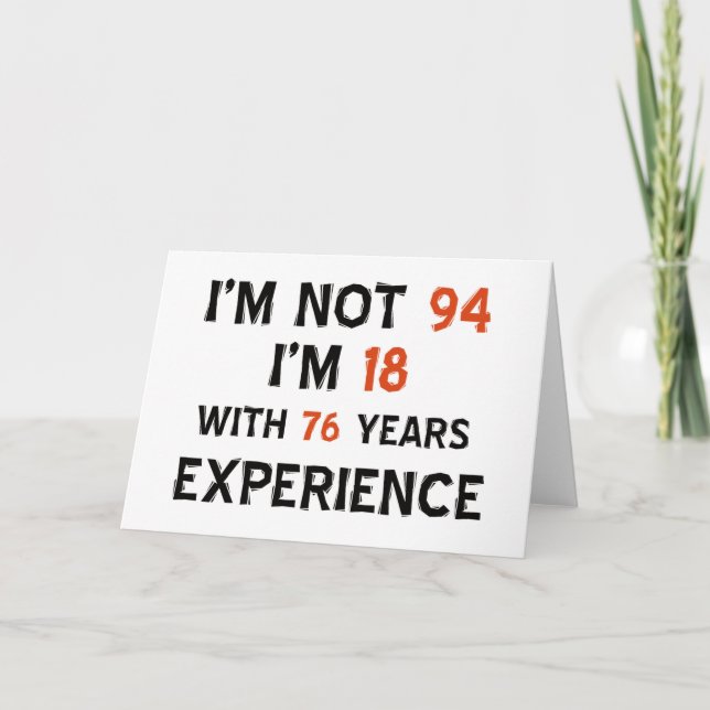 94. Geburtstagsentwürfe Karte (Vorderseite)