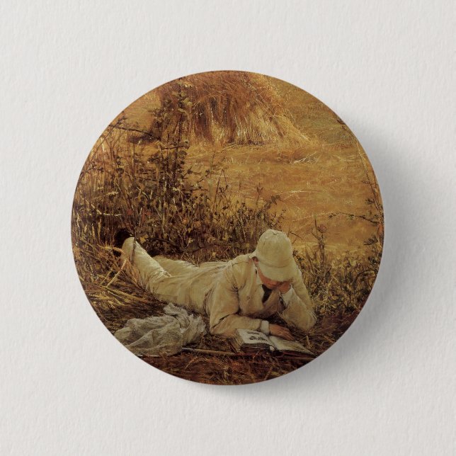 94 Grad im Schatten, Sir Lawrence Alma Tadema Button (Vorderseite)