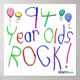 94 Jahre alt Rock ! Poster