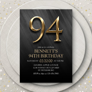 94e Invitation d'anniversaire