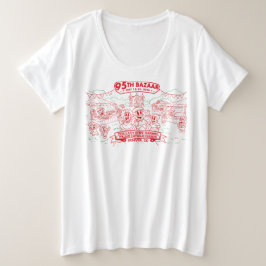 95. Bazaar Frauen Große Größe T-Shirt