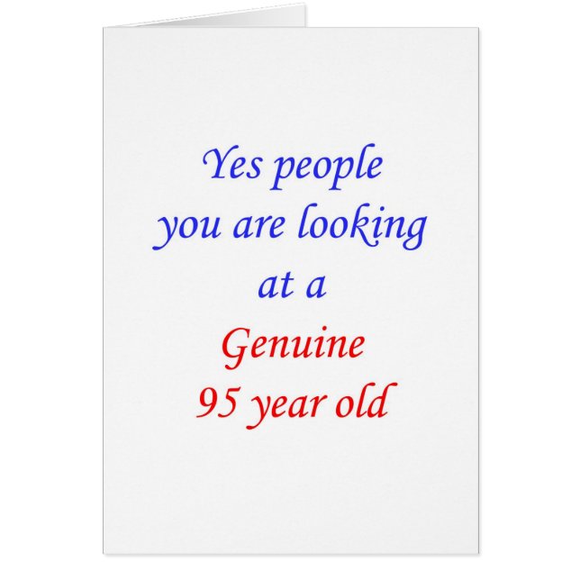 95 echte 95 Jährige (Vorne)