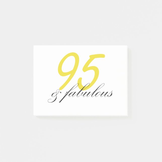 95 & Fantastisch Post-it Klebezettel (Vorderseite)