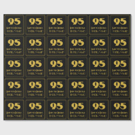95. Geburtstag - Art Deco Inspiriert Look "95" & N Geschenkpapier