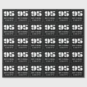 95. Geburtstag: Art Deco Inspiriert Look "95" & Na Geschenkpapier