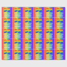 95. Geburtstag: Farbiges, lustiges Regenbogenmuste