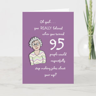95. Geburtstag für ihre Funny Card Karte