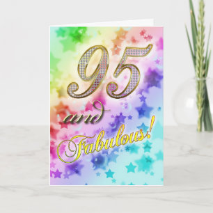 95. Geburtstag für jemanden Fabulous Karte