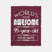 95. Geburtstags-Weltgut fabelhaftes dunkelrotes