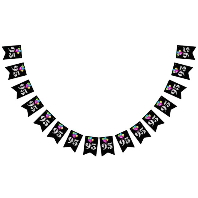 95. Geburtstagsballons Wimpelkette (Alle)