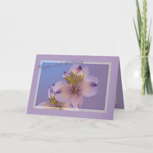 95. Geburtstagskarte mit Lavender-Blume Karte