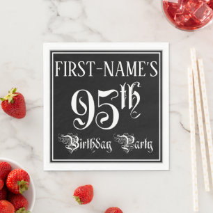 95. Geburtstagsparty - Extravagantes Script + Indi Serviette