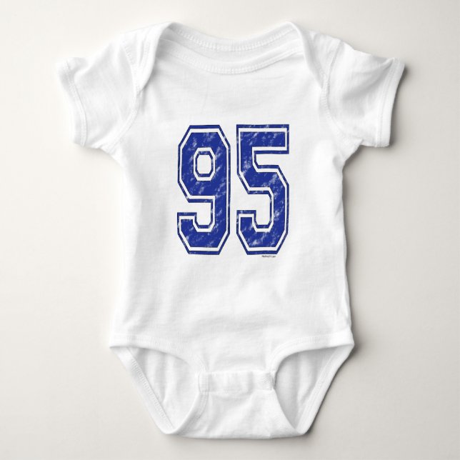 95 Gewohnheit Jersey Baby Strampler (Vorderseite)