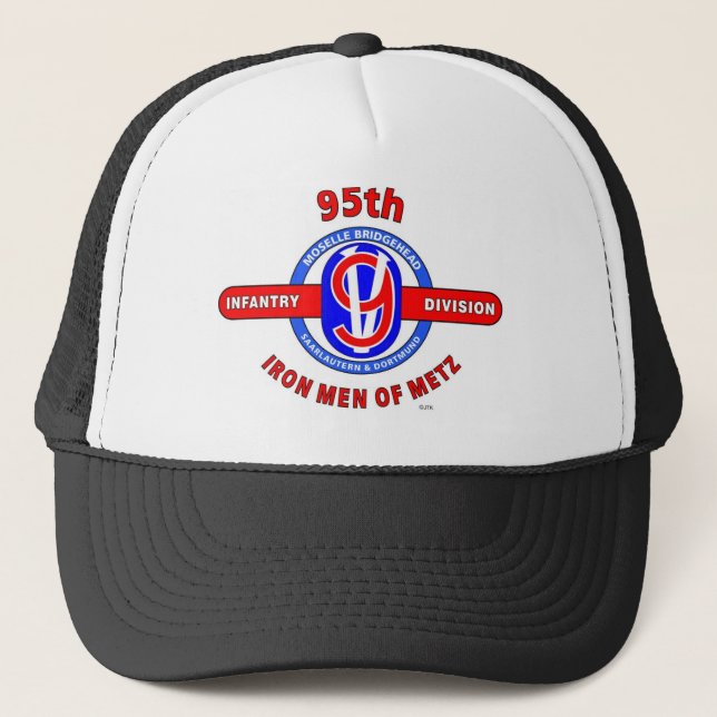 95. INFANTERIEDIVISION "EISEN-MÄNNER VON METZ " TRUCKERKAPPE (Vorderseite)