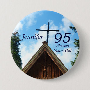 95 Jahre altes, altes Country Church Button Button