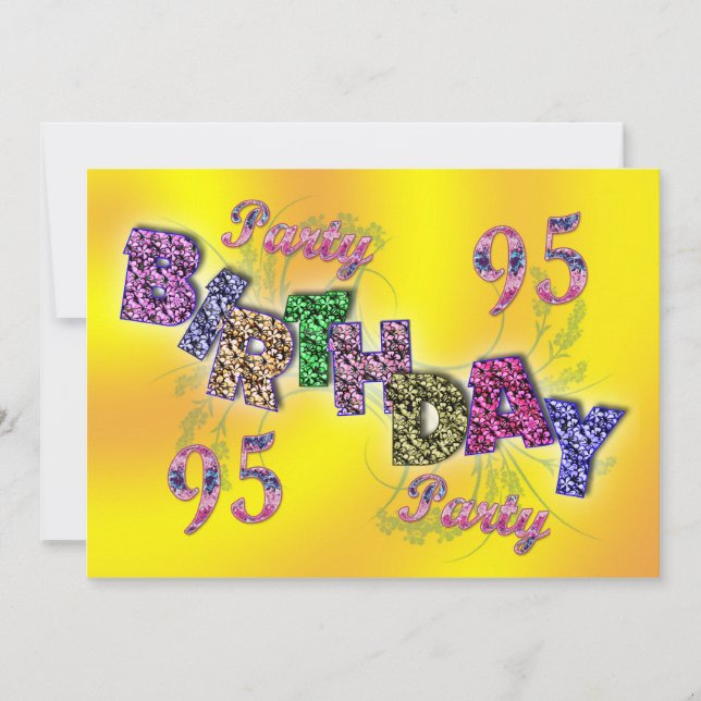 95. Party Einladung (Vorderseite)