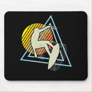 95.Surfing Surfersunsetvaporwavesurfboard Surfer S Mousepad