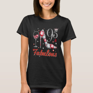 95 und fabelhafte Diamant High Heels Happy 95. Bir T-Shirt