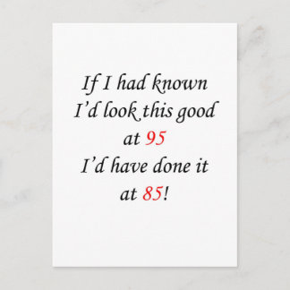 95 Wenn ich es gewusst hätte Postkarte