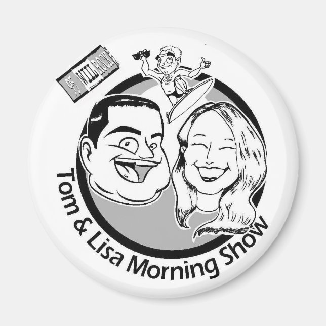 95 WIIL ROCK - Tom & Lisa mag! Magnet (Vorne)