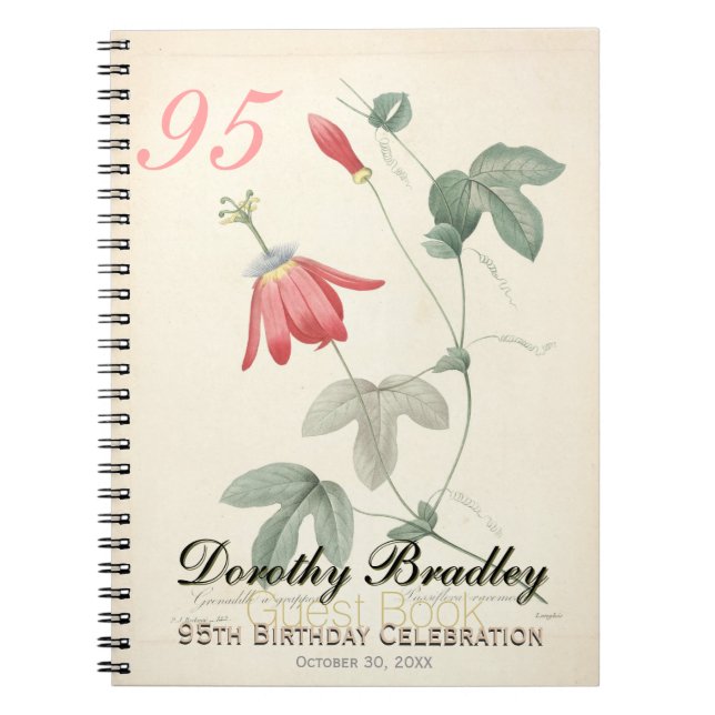 95e anniversaire de la fête Passiflora Livre d'inv (Devant)