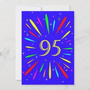 95e anniversaire Fête Invitation Explosion