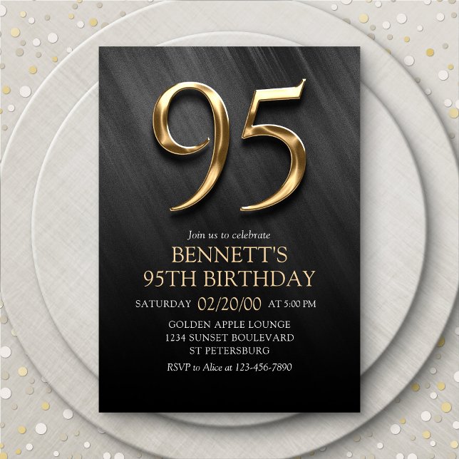 95e anniversaire Invitation (Créateur téléchargé)