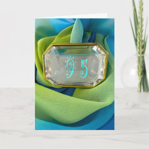 95e Joyeux anniversaire 95 ans joaillerie Carte