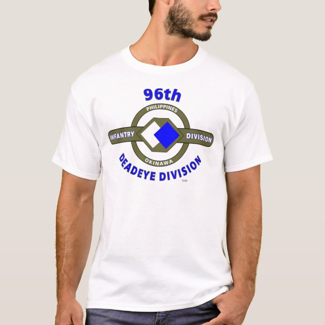 96. ABTEILUNG der INFANTERIEDIVISION-"DEADEYE" T-Shirt (Vorderseite)