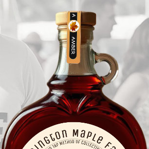 96 Ahornsirup GRADE A AMBER-manipulationssichere E Etiketten