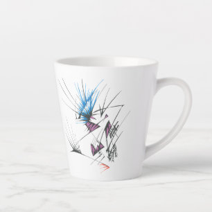 96 Farbige Abstrakte Stammes-Tattoo-Kunst Milchtasse