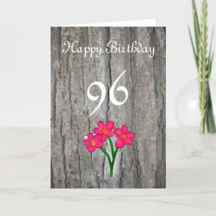 96. Geburtstag Karte