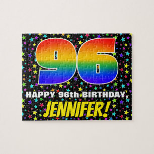 96. Geburtstag — Spaß, farbenfrohe Sternenweltenmu