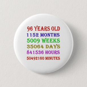 96. Geburtstagsmeilensteine Button