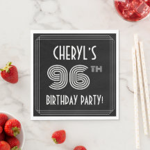 96. Geburtstagsparty: Art-Déco-Stil + Individuelle
