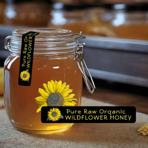 96 Manipulationssichere Siegel Wildblume Honey SUN Etiketten