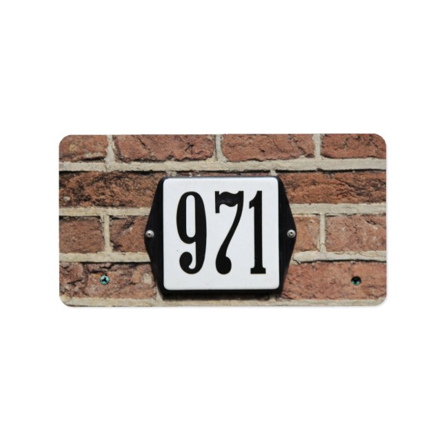 971 ADRESSAUFKLEBER (Vorne)