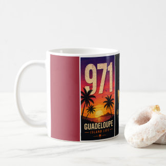 971 Guadeloupe Sonnenuntergang Insel Leben Kaffeetasse