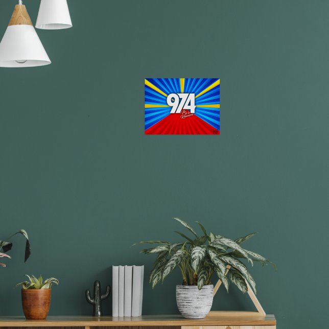 974 Insel der Europäischen Union Unterschrift Mave Poster (Wohnzimmer 1)