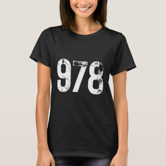 978 Area Code Lowell MA Mobile Telefone Area Code T-Shirt