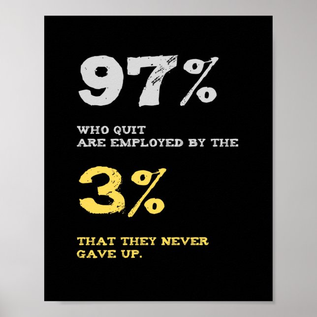 97 % der Befragten, die ihre Tätigkeit aufgeben, s Poster (Vorne)