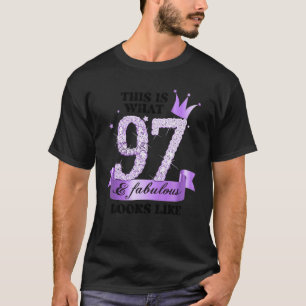 97 & Fabelhaft I Violette Flieder Weiße Party Grup T-Shirt