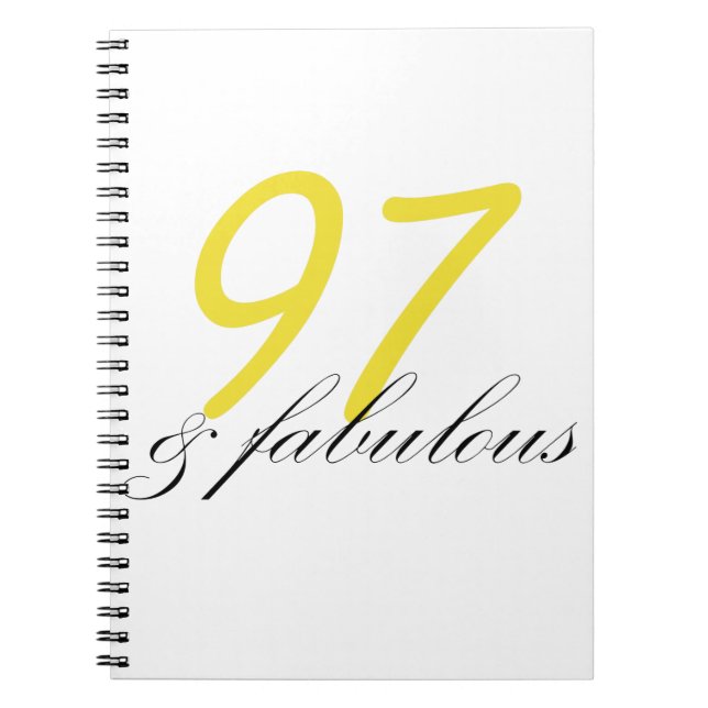 97 & Fabulous Notizblock (Vorderseite)