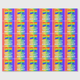 97. Geburtstag: Farbenfroh, Fun Rainbow Pattern #  Geschenkpapier