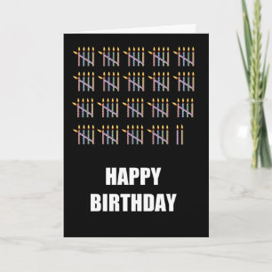 97. Geburtstag mit Kerzen Karte