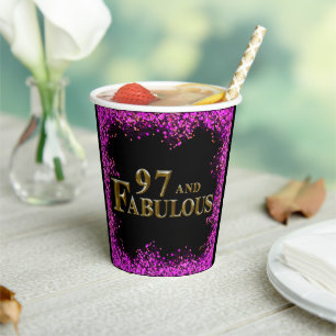 97. Geburtstag Pappbecher