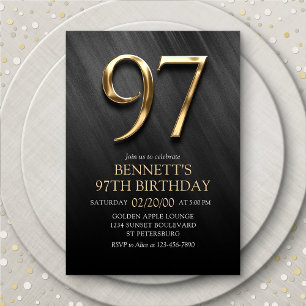 97e Invitation d'anniversaire