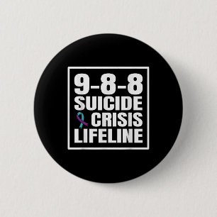 988 Lebensmüden- und Krisenhotline Suizidpräventio Button
