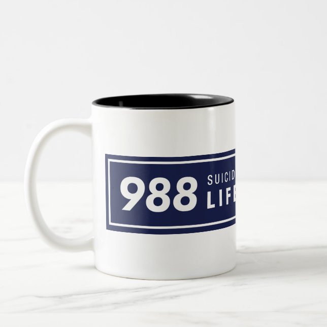 988 Mug de logo horizontal (Gauche)