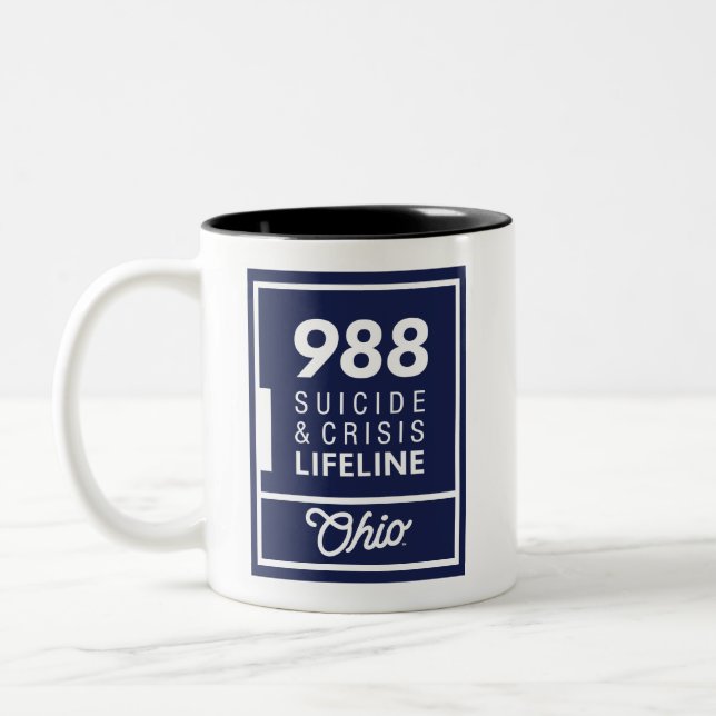 988 Mug de logo vertical (Gauche)